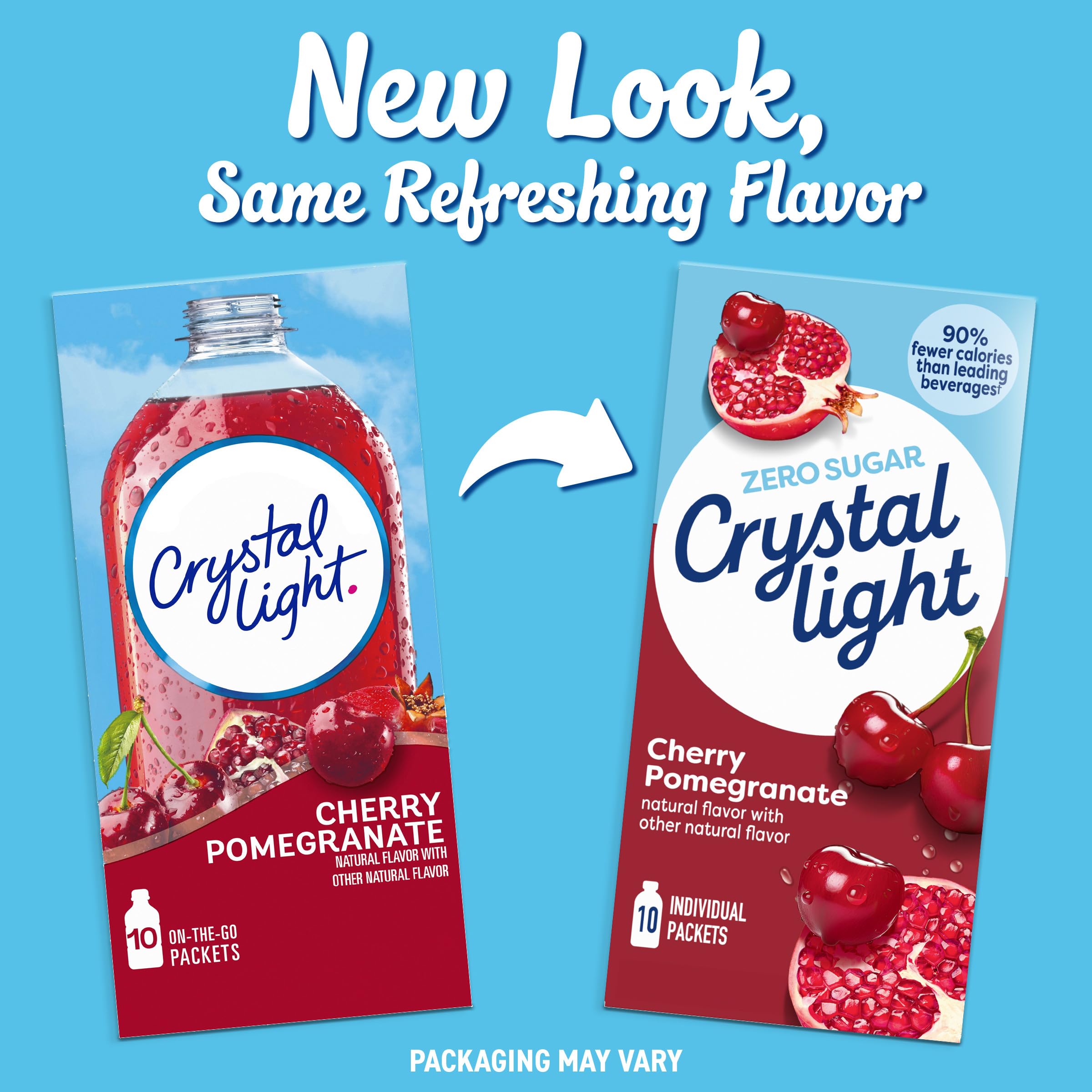 Crystal Light On the Go, Immunity Pomegranate Cherry, 0.11-Ounce Packets, 10 Count Box (Pack of 12)