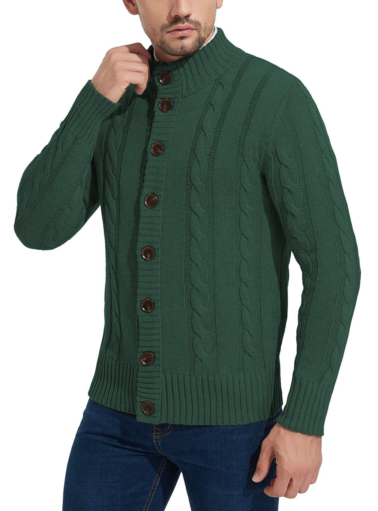 NITAGUT Strickjacken für Herren schlank Winter lässige Cardigans Herren Strickpullover Langarm warm