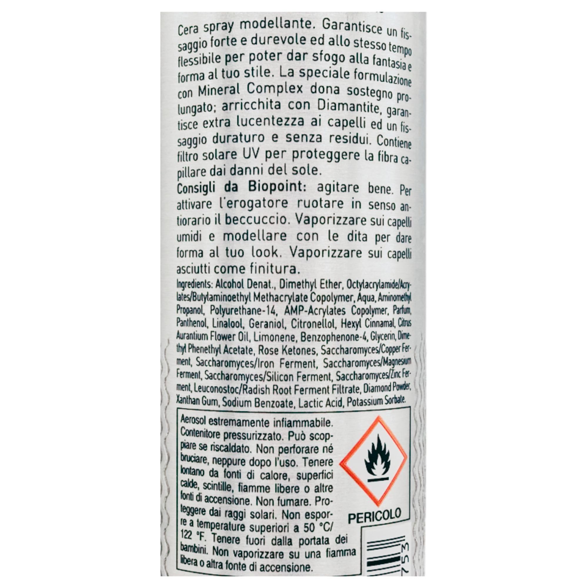 CERA SPRAY Creation Modellante, Fissaggio Forte e Flessibile. Speciale Formulazione Con Mineral Complex Che Dona Sostegno Prolungato, Arricchito Con Diamantite e Filtro UV 150ml (4 Spray)