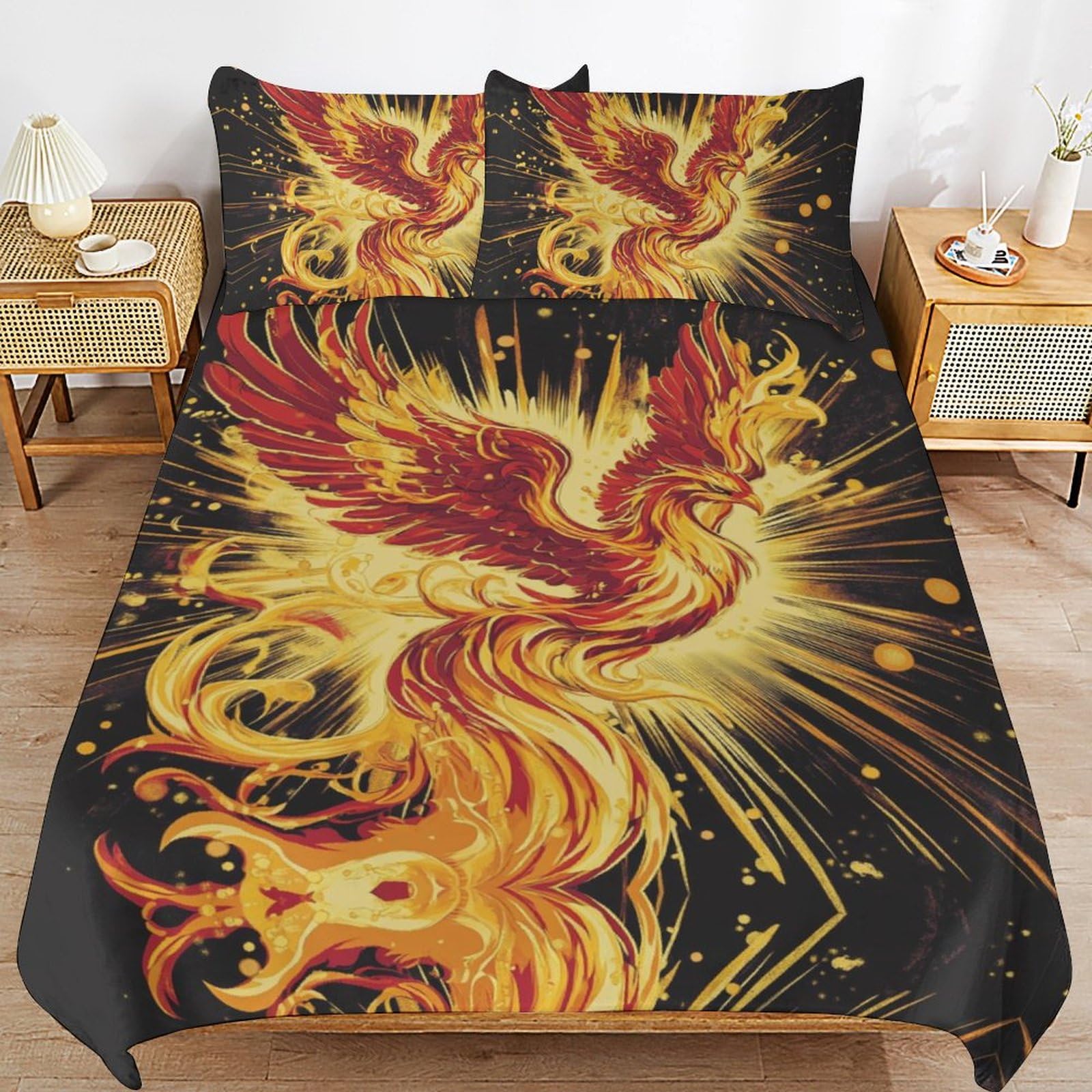 Juego de ropa de cama de Fénix de microfibra, el regalo ideal para niños 1