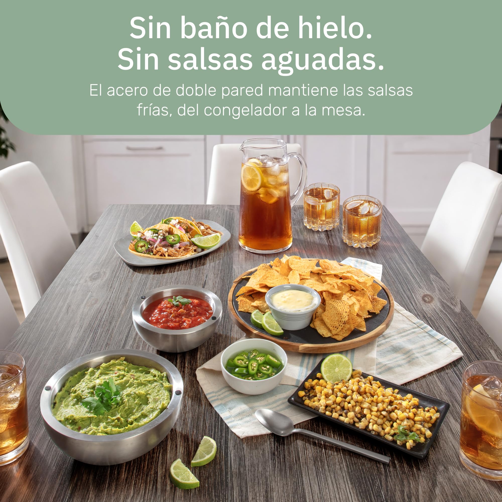 UCO Bol de Acero Inoxidable Doble Pared, 530 ml y 1 L (Pack de 2)