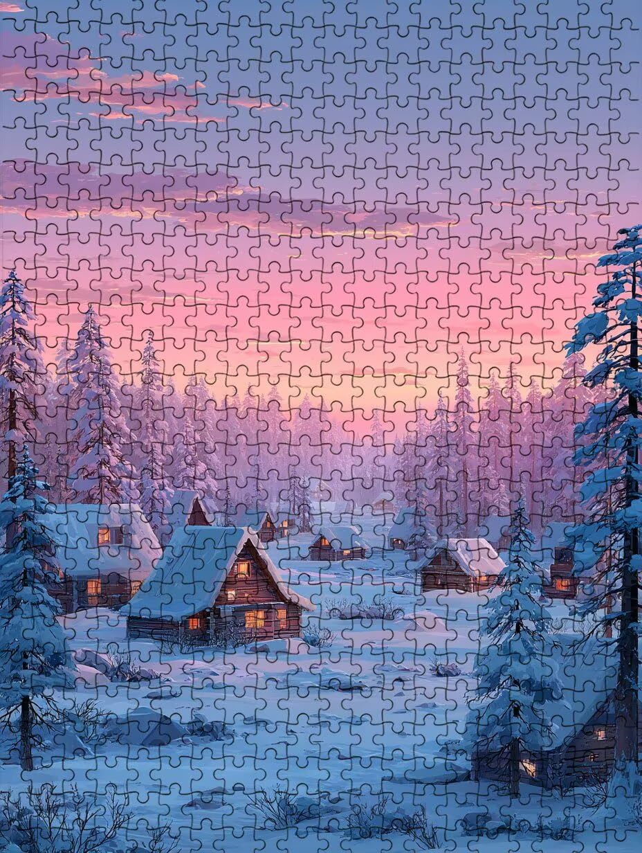 Puzzle 4000 Pezzi, Jigsaw Puzzle per Adulti, Casa Neve BLQSBGA6-499 | Puzzle Classici, Impossibile Difficile Sfidanti Puzzles, Puzzle Decorativo per La Famiglia, Come Regalo e Decorazione Pareti