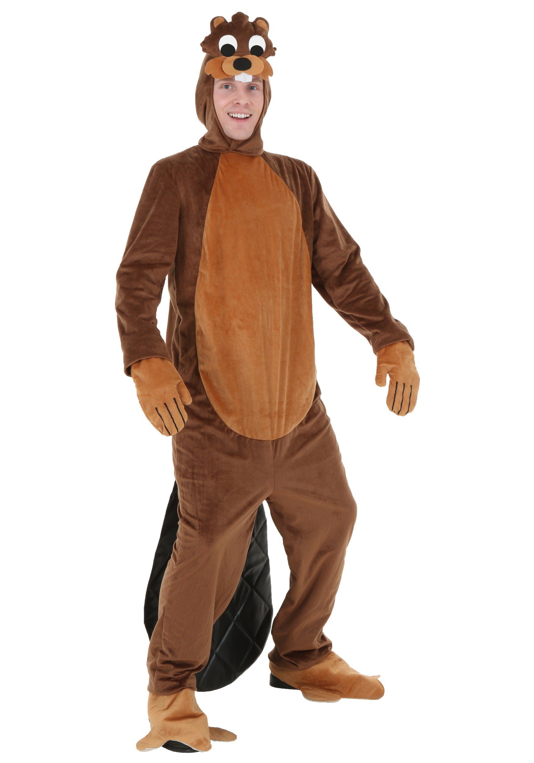 Adult Busy Beaver Fancy Dress Costume