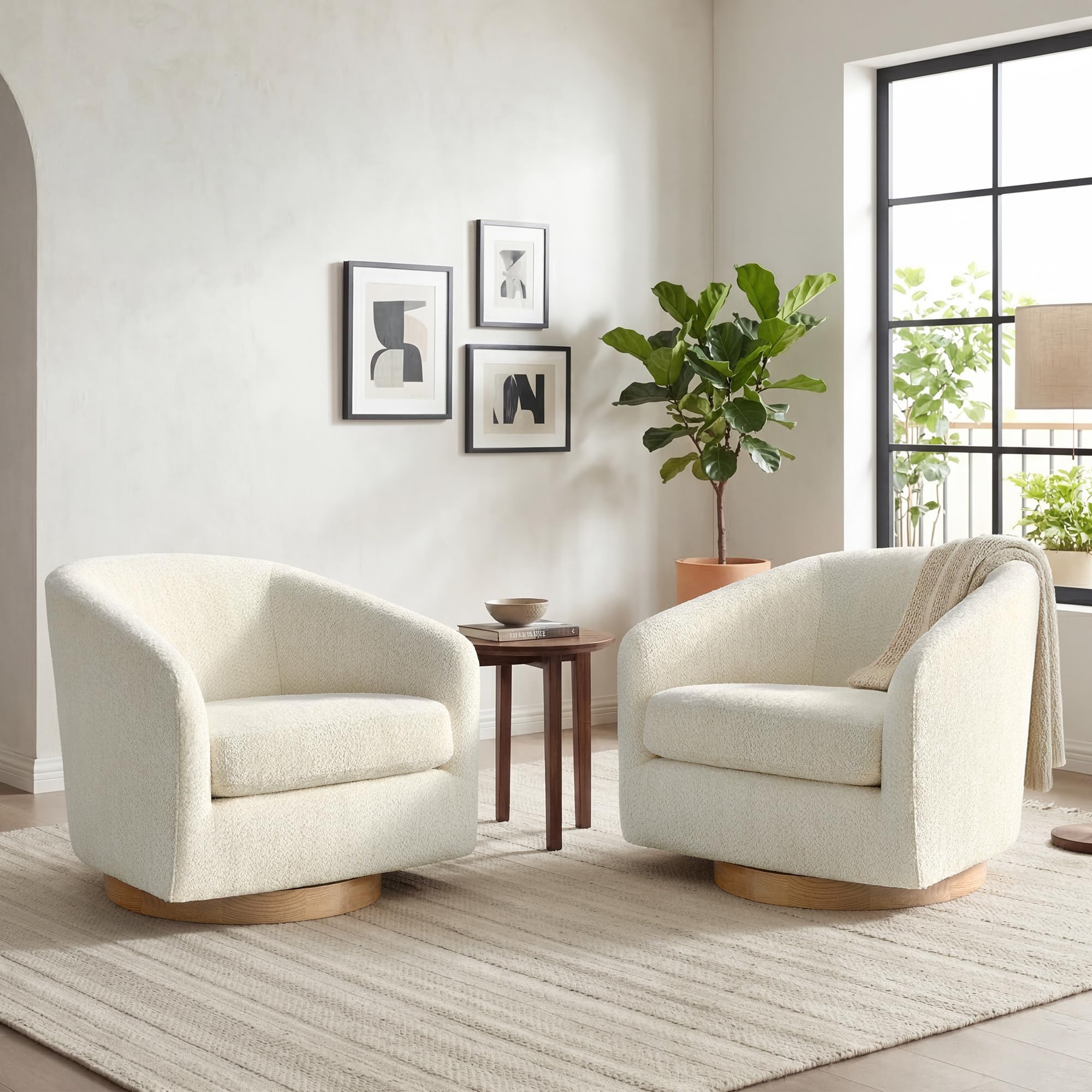 CHITA Swivel Accent Chair Set of 2
