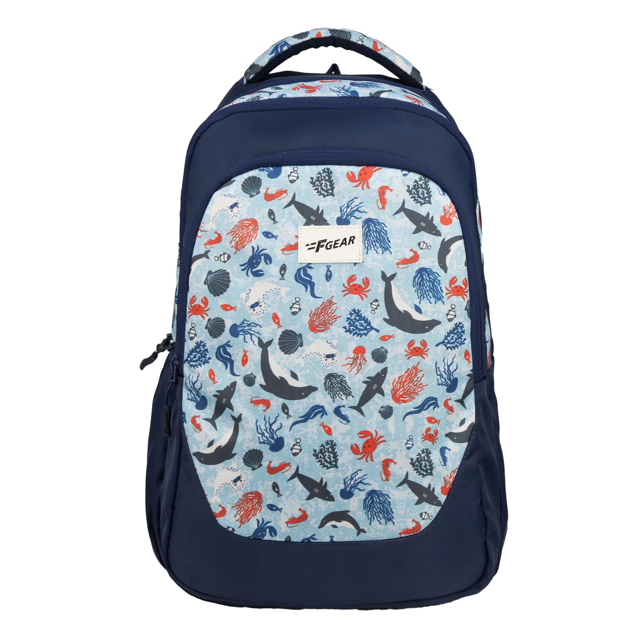 f gear Panya Navy Ocean Odes 21L Backpack/Trendy Stylish Bag/Casual day backpack/Office Bag/Travel Bag/School Bag/College Bag/Versatile bag For Men & Women |For Girl & Boy Unisex-picture-10