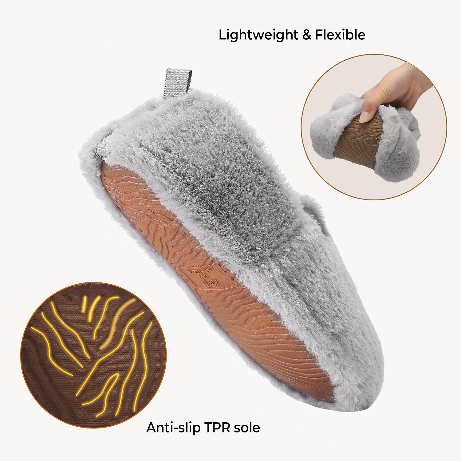 Fuzzy House Slippers for Women,Cozy Warm Womens Slippers