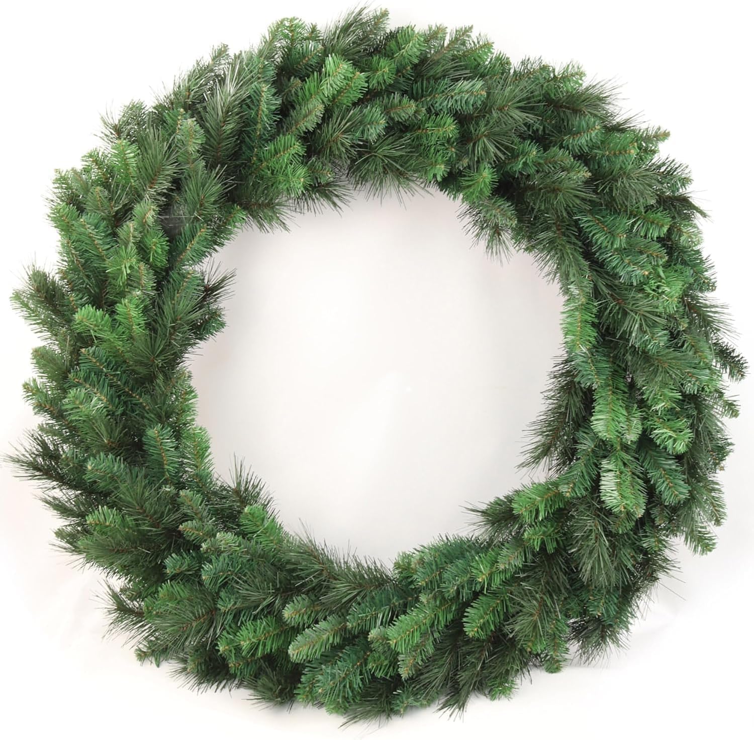 Larksilk 22-Inch Juniper Christmas Wreath with Realistic Green Berries & Brown Twigs Full Artificial Holiday Decoration for Doors, Walls & Mantels