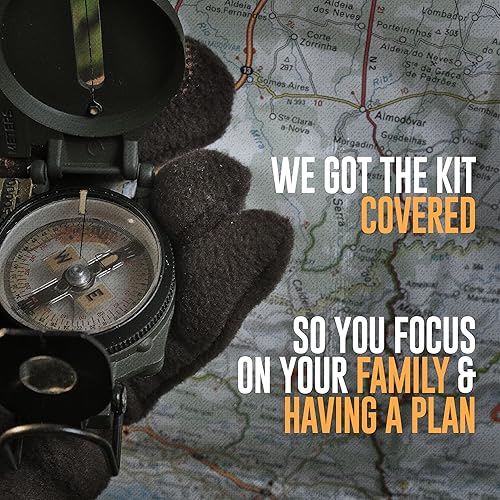 Miniatura 3 de Mochila de supervivencia preempaquetada, kit de supervivencia para la familia, prepárate para huracanes, inundaciones, tsunamis, otros desastres