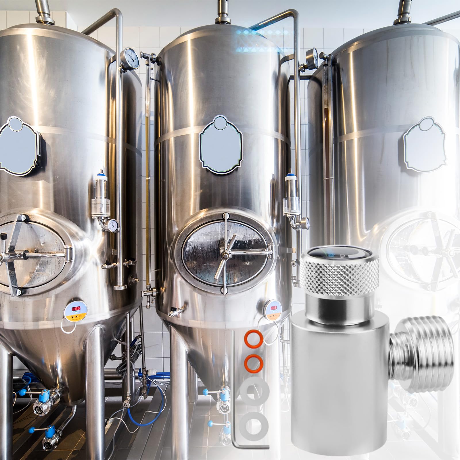 Adattatore Per Bombola CO2 - Da W21.8 A TR21.4 Per Macchina Soda Fatto In Casa