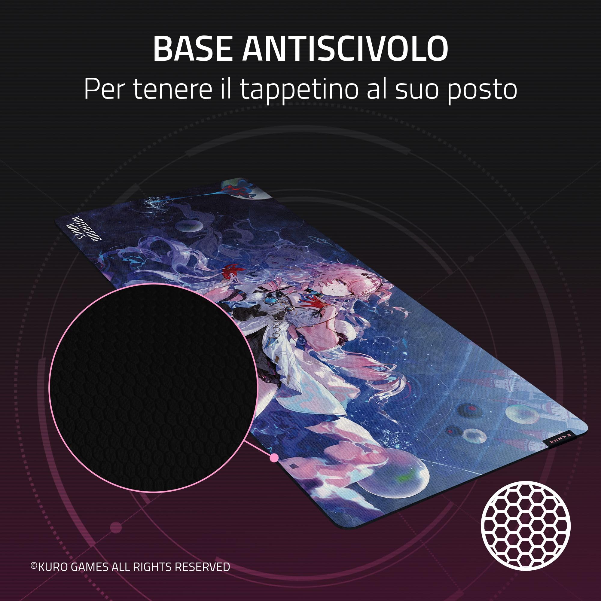 Razer Gigantus V2 XXL Wuthering Waves Edition - Tappetino da gioco morbido per un'esperienza di gioco frenetica e un controllo ottimale - 940 x 410 x 4 mm - tessuto in microfibra | Wuthering Waves