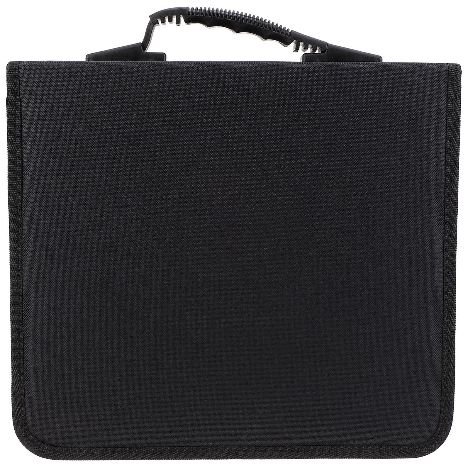 Custodia Porta CD e Dvd Capacità 240 Unità in Pelle Pu e Tessuto Oxford Resistente e Portatile Manico per Collezionisti e Amanti della Musica