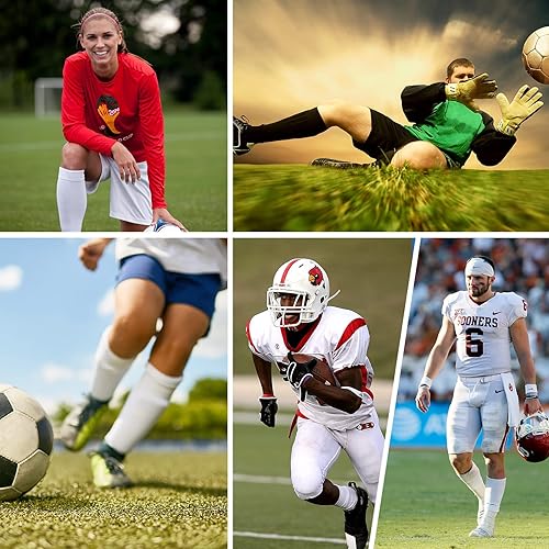 Miniatura 6 de Century Star Mangas de pierna para hombre, manga de compresión de pantorrilla para hombre, calentadores de piernas para hombres, calcetines