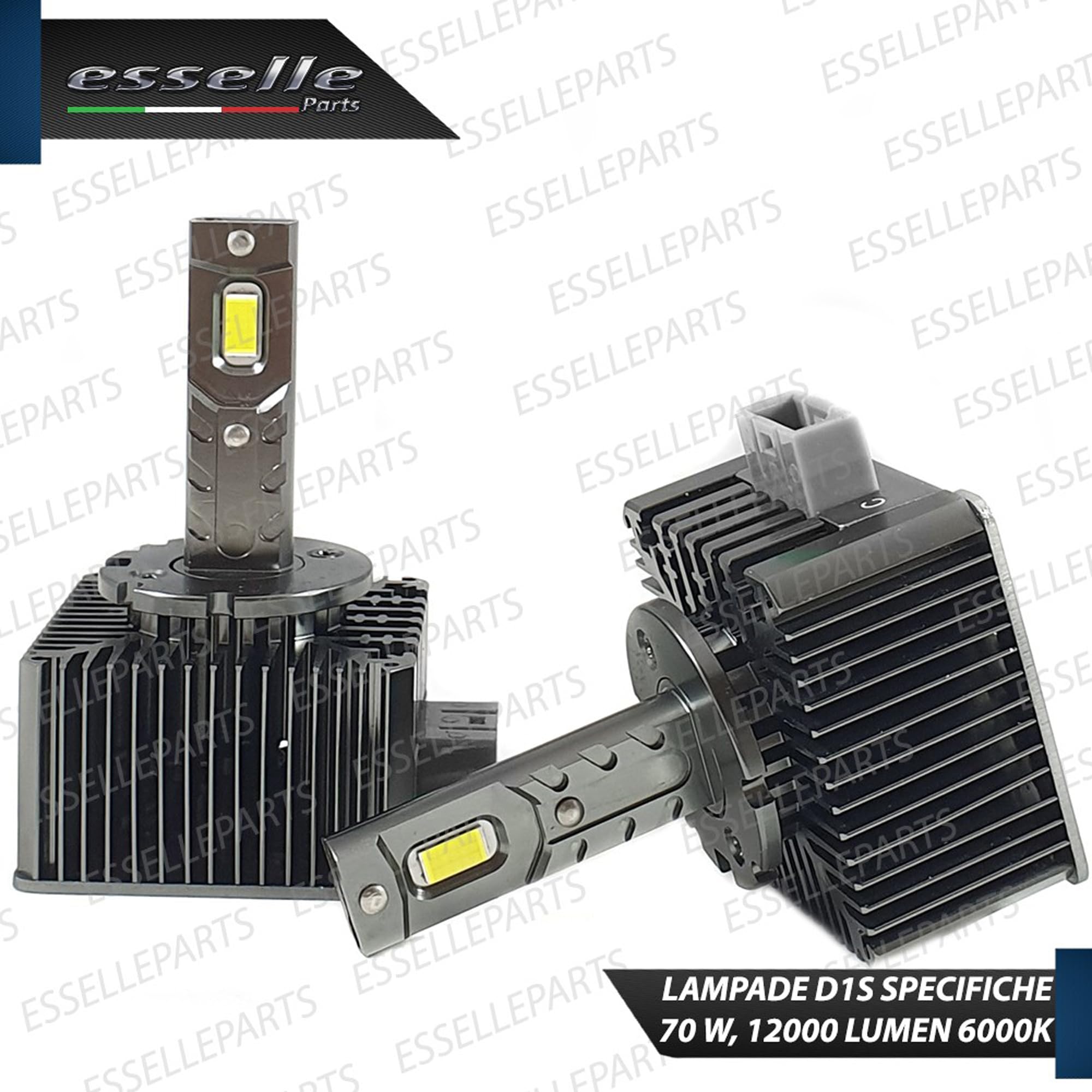 Coppia Lampade D1S LED 12000 Lumen 6000K specifiche per Bmw Serie 4 F32 F36 – Conversione da Xenon a LED Plug & Play Canbus – Luce Bianco Ghiaccio Ultra Potente – 35W CSP Alta Luminosità
