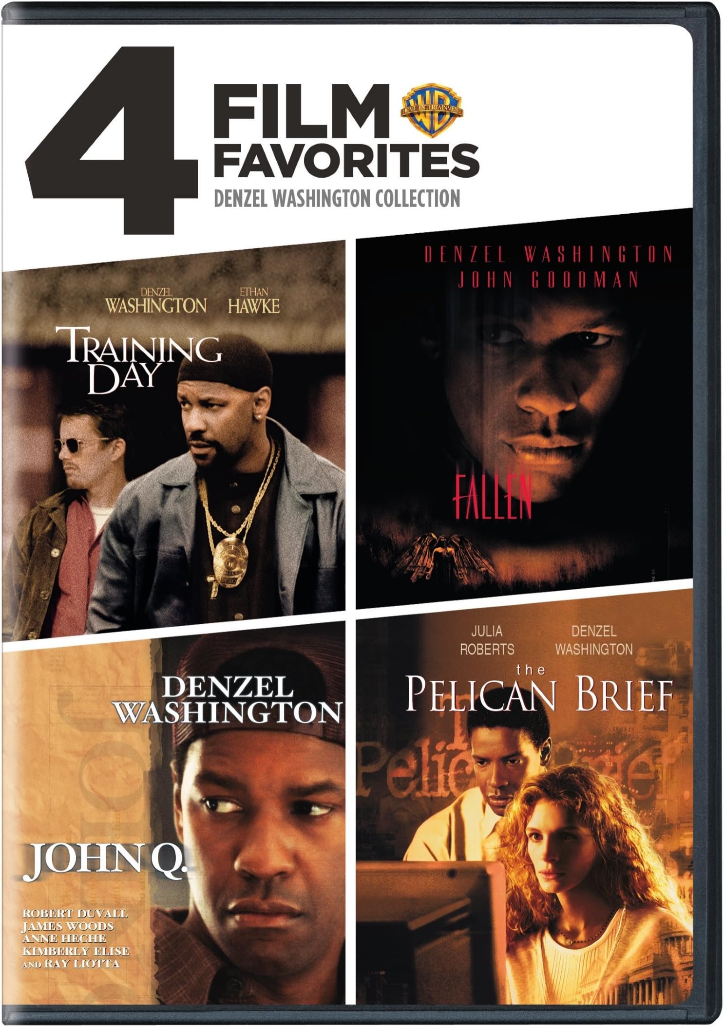 4 Film Favorites: Denzel Washington (Fallen, John Q, The Pelican Brief, Training Day)