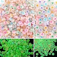 Vista 11 de ToBeIT - 1000 cuentas de letras de acrílico con forma de alfabeto, cuentas redondas de 4X7mm, cuentas blancas, accesorios de joyería, abalorios