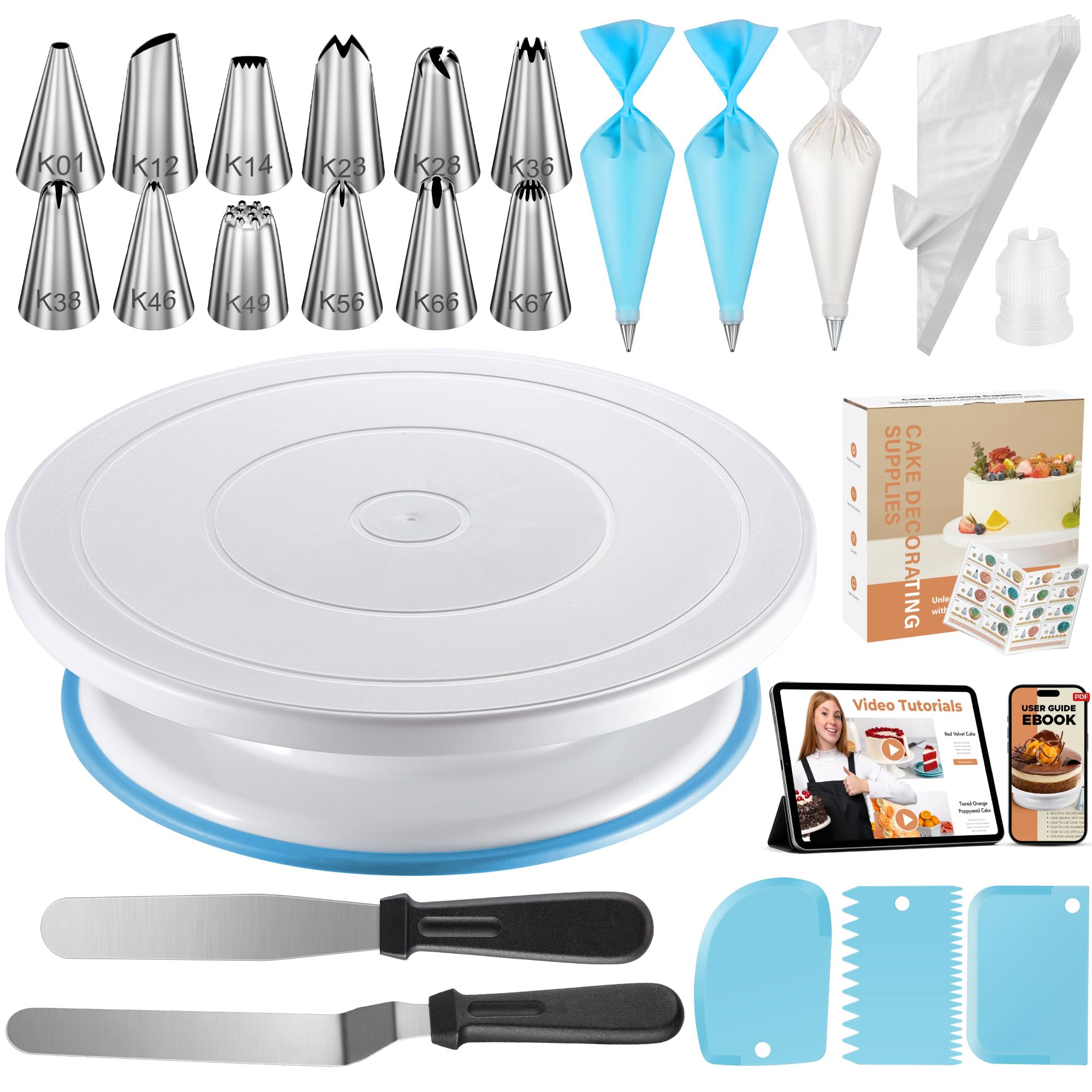 Kootek Cake Decorating Kit - Baking Tools for Beginners -10
