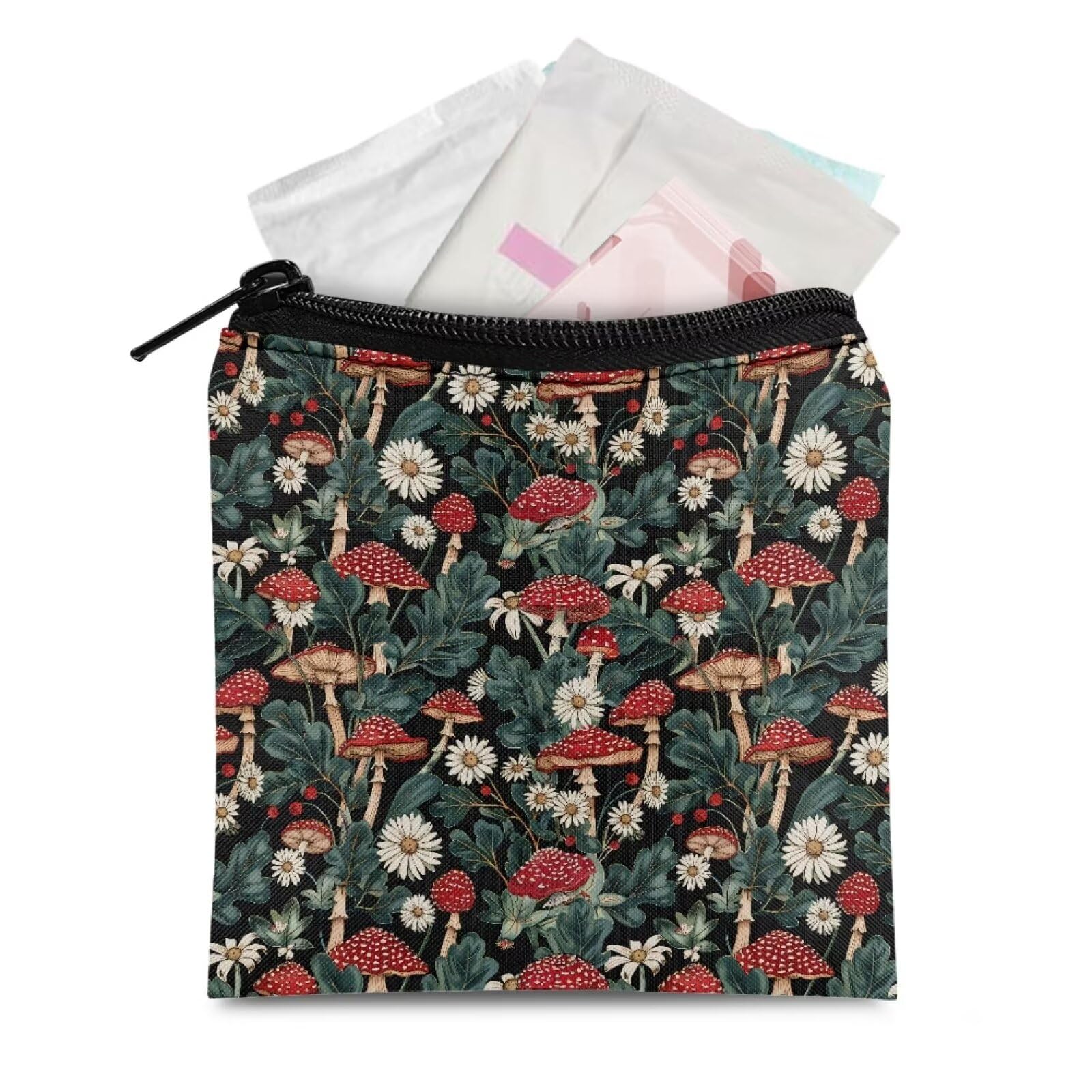 HUGS IDEA Period Bag Navajo Geometric Native American Sanitary Pad Storage Bag Samll Period Pouch for Purse Period