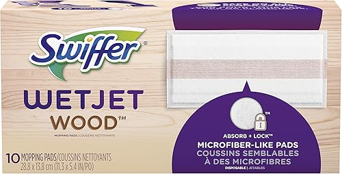 Swiffer Wetjet Wood Sweeping Cloth Refills, 10Count