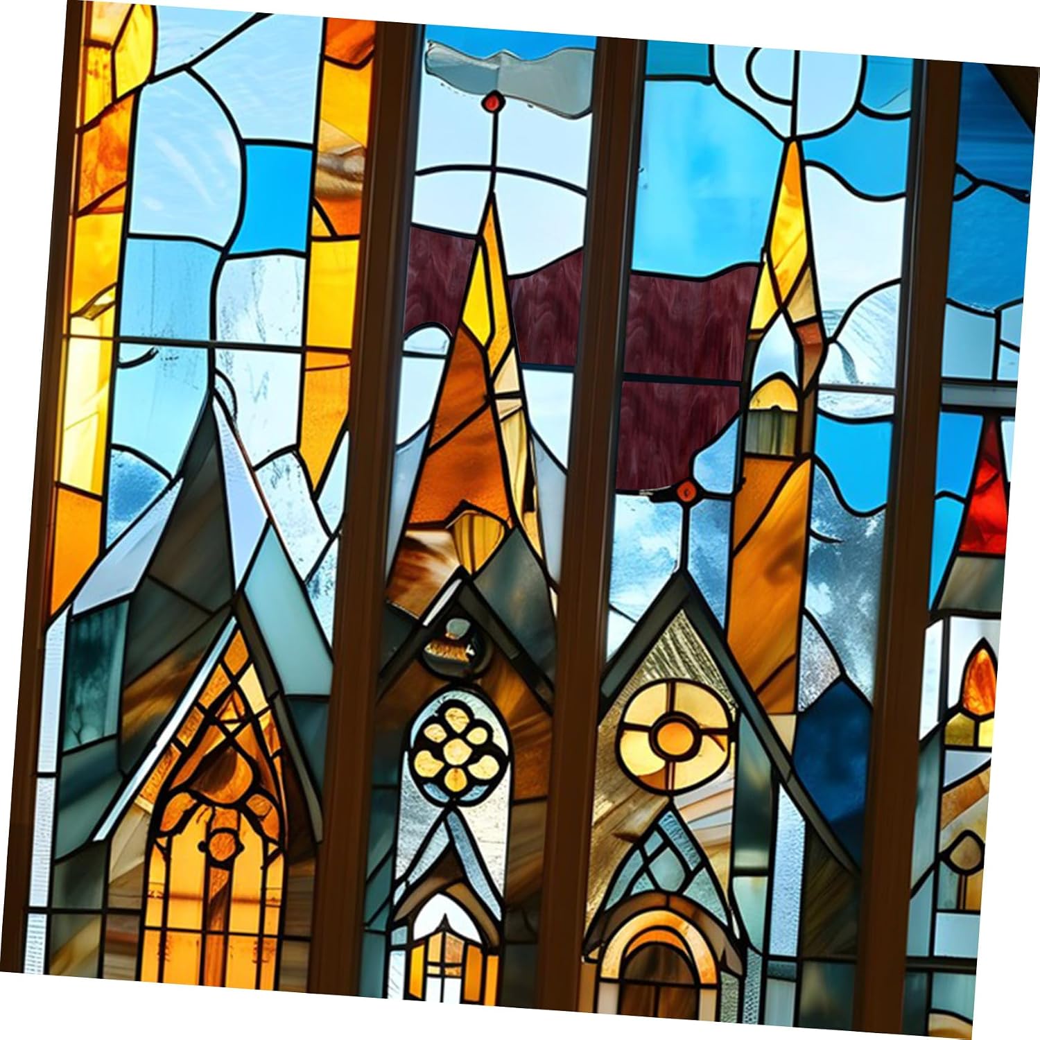 DOITOOL 10pcs Stained Glass Sheets for DIY Projects Deep Purple Mica Glass Tiles for Artistic Church Murals Versatile Crafting Supplies for Beautiful Home Decor and Art Creations