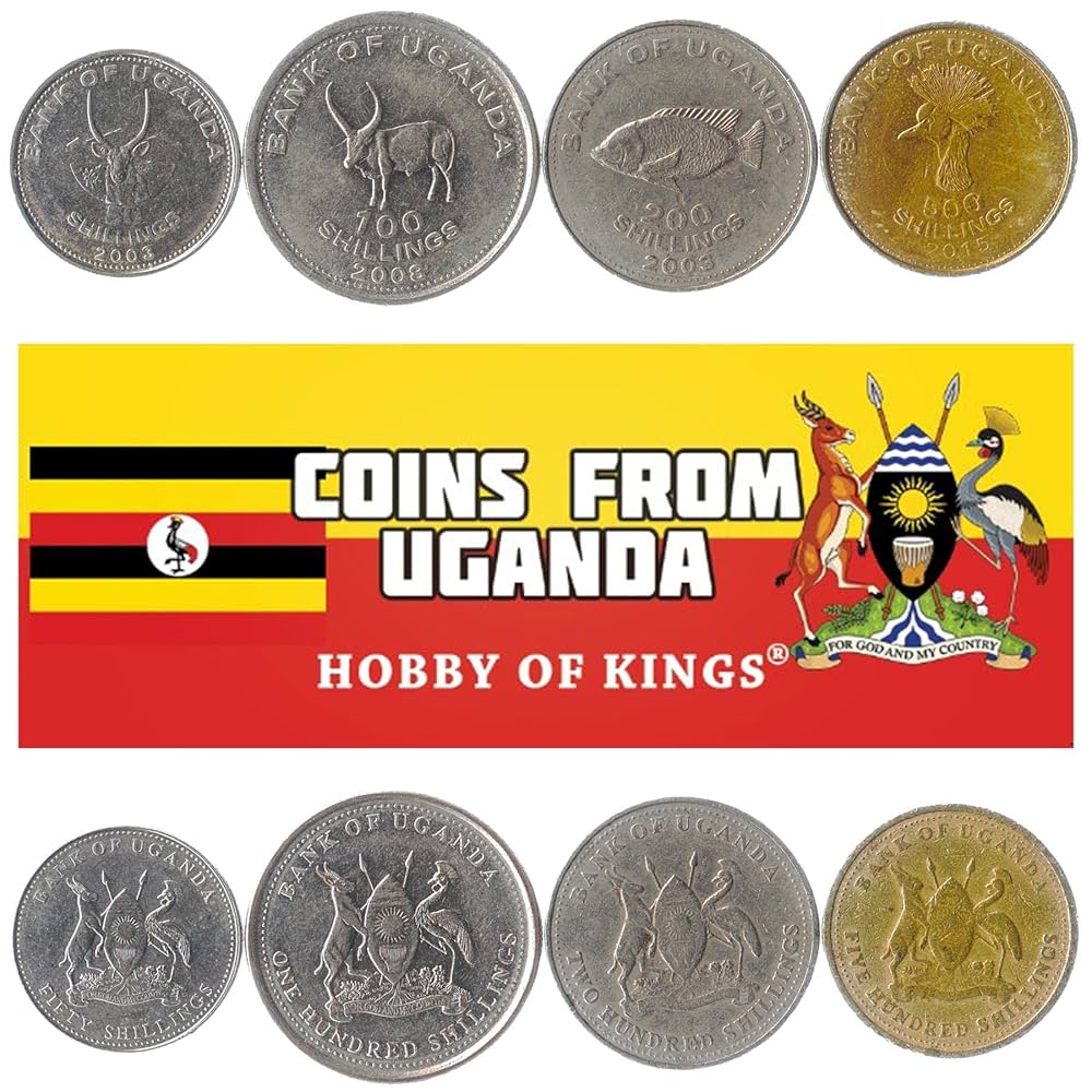 ウガンダ　海の生き物　10枚セット　プルーフ　2002年　1000シリング　硬貨 ウガンダ】海の生き物 コインセット プルーフ 10枚組 2002［C