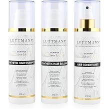 Synthetic Hair Care Set - Wigs Shampoo, Balm & Conditioner 200 ml Each - Gentle Cleaning for Synthetic Hair & Wigs