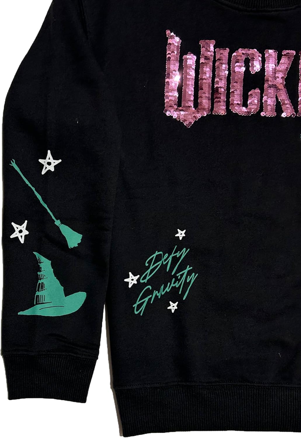 Wicked Big Girls Sweatshirt, Size 10/12, Black
