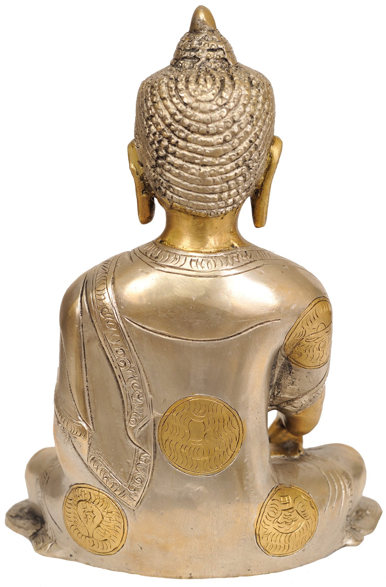 Amazon｜Lord Buddha Seated in Earth Witness Gesture – 真鍮Statue