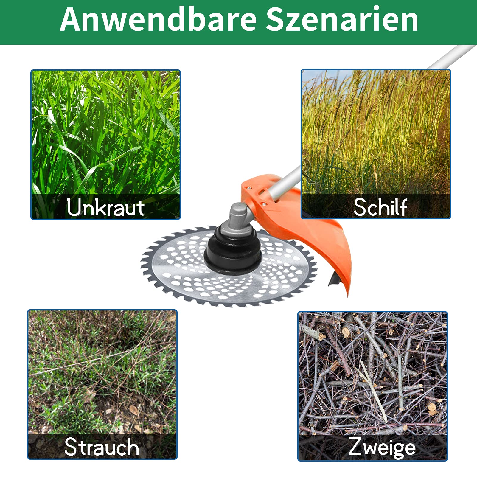 Universal-Freischneiderblatt 40 Zähne – Ø 255 Mm, Für Benzin-Freischneider
