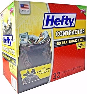 Hefty 42 Gal Contractor Bags, 32 Count
