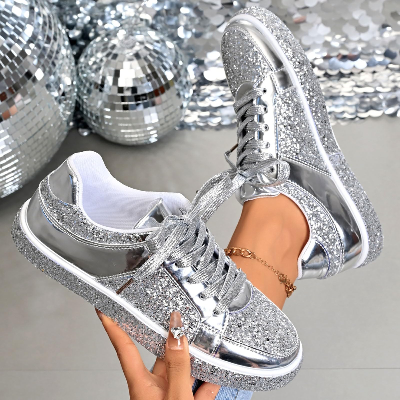 Sneakers Donna Casual Scarpe da Ginnastica con Suola Ammortizzata Antiscivolo da Sportive Scarpa Donna Palestra Elegante e Confortevole
