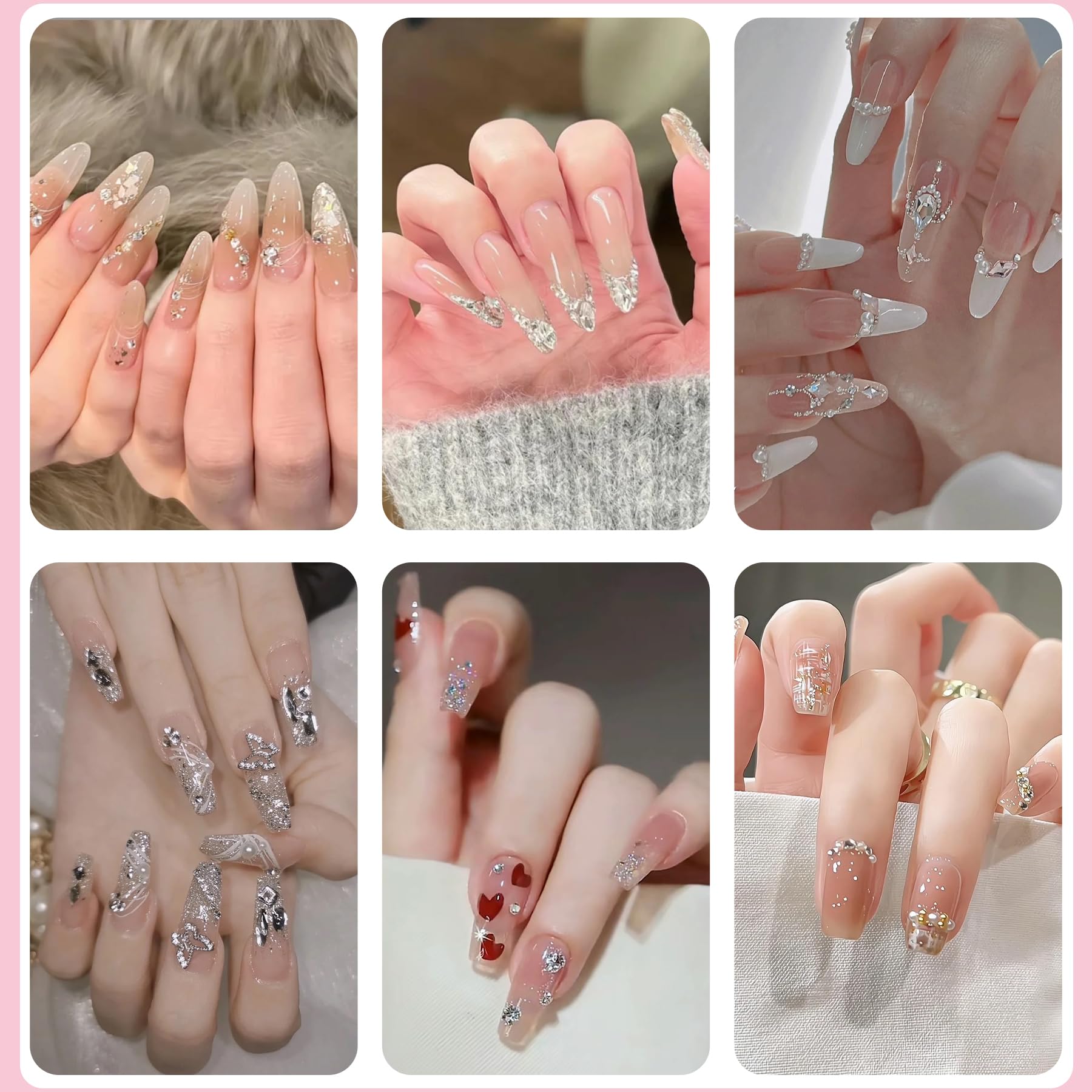 Amazon.co.jp: ネイルアートキット、ネイル用ラインストーン