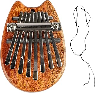 Mini kalimba 8 tecla polegar piano madeira sólida som profissional