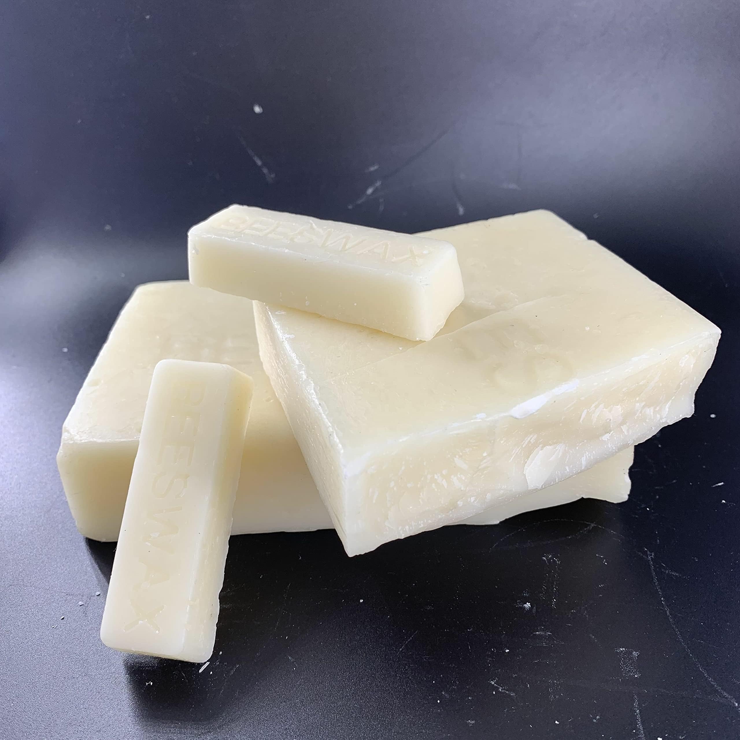 Pure Naturally White Beeswax Slab/Block/Bar (1kg)