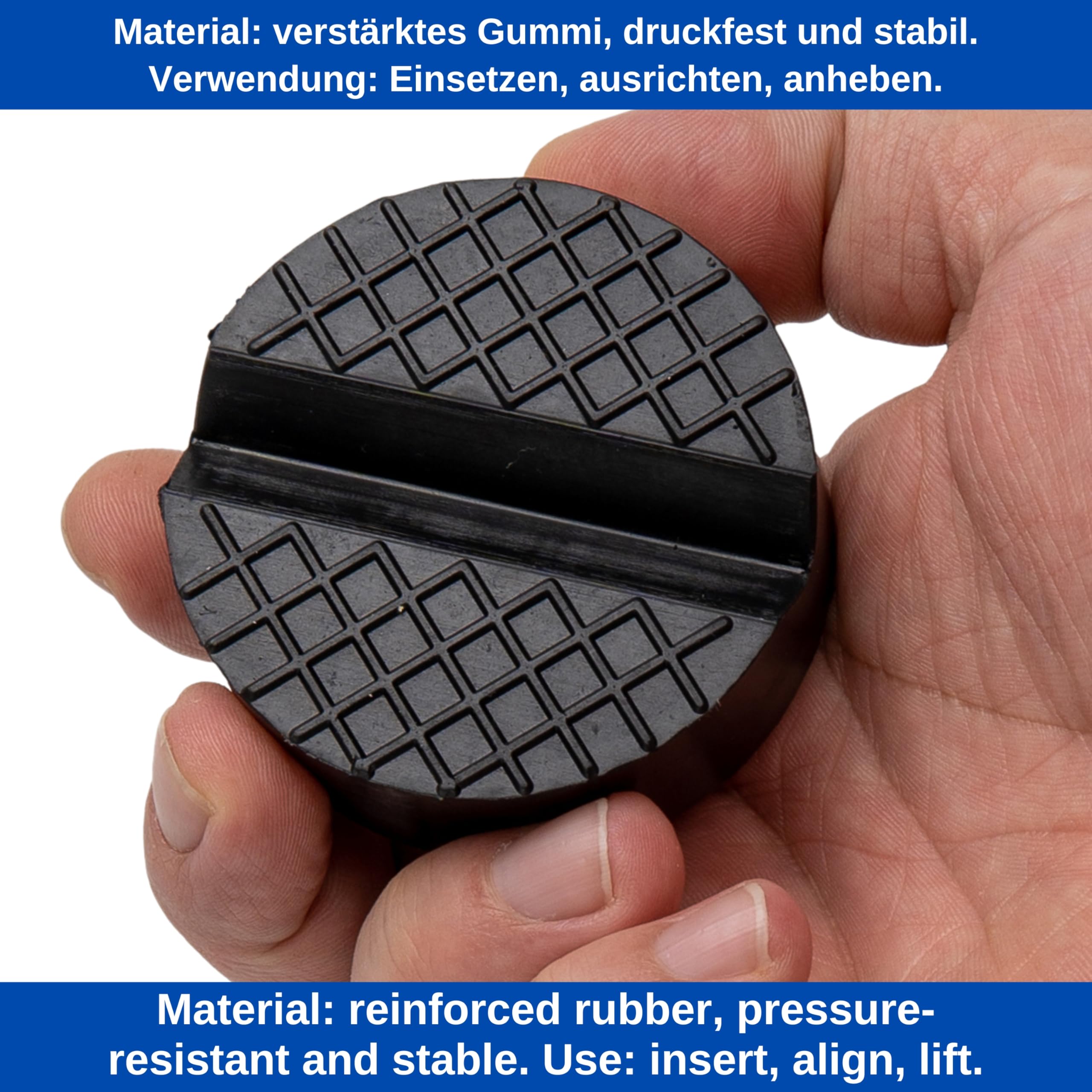 1x Gummipuffer / Auflage Für Wagenheber Oder Rangierwagenheber – 50 Mm Durchmesser, 15 Mm Hoch – Old-Harvest, Schutz Für Unterboden