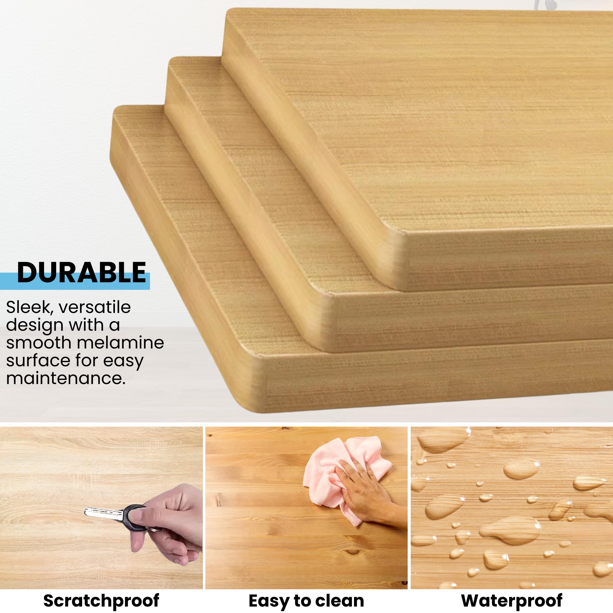 Tavolino Stretto Da Divano In Legno E Acciaio - 100x20 Cm, Design Moderno, Perfetto Per Spazi Piccoli - Foto 2