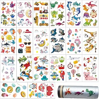 Rub on Transfers Stickers Cute Patterns Cartoon Animal Owl Shark Dinosaur Excavators Furniture Decals 20 Sheets for Home Office Scrapbooking Journal DIY Crafts