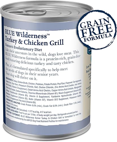Miniatura 13 de Blue Buffalo Wilderness Rocky Mountain Receta Alta Protein, Alimento Moderno Mojo Moderno Natural, Carne Red 12.5-Oz Latas (Paquete de 12)