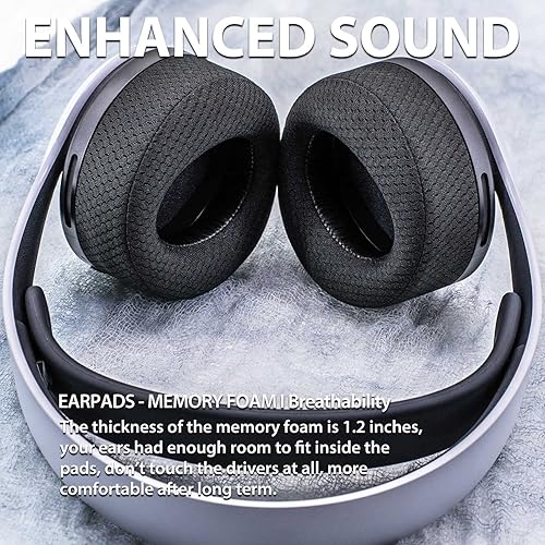 Miniatura 7 de Almohadillas de repuesto para auriculares PS5 para Playstation 5 Pulse 3D PS5 Almohadillas para orejas PS5 malla transpirable