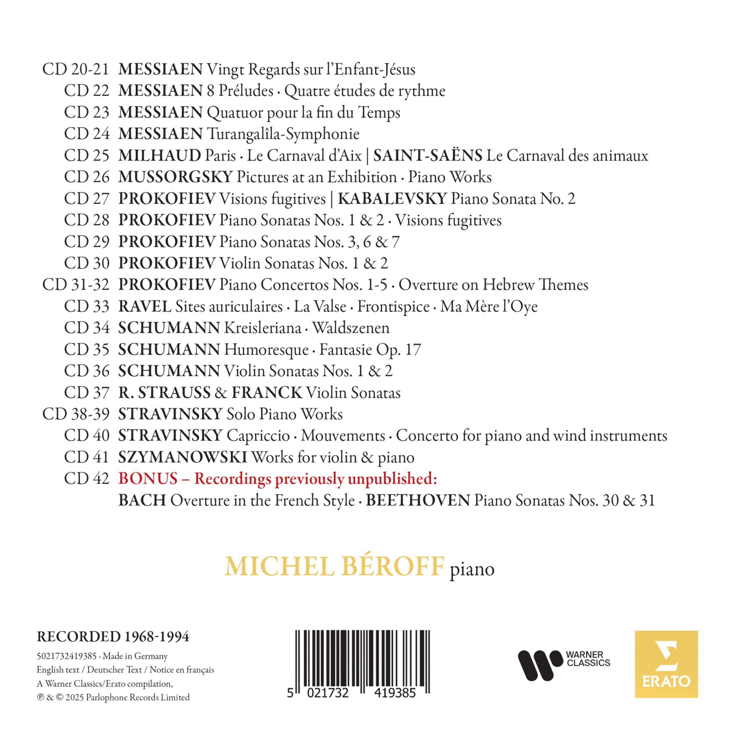 The Complete Erato Recordings