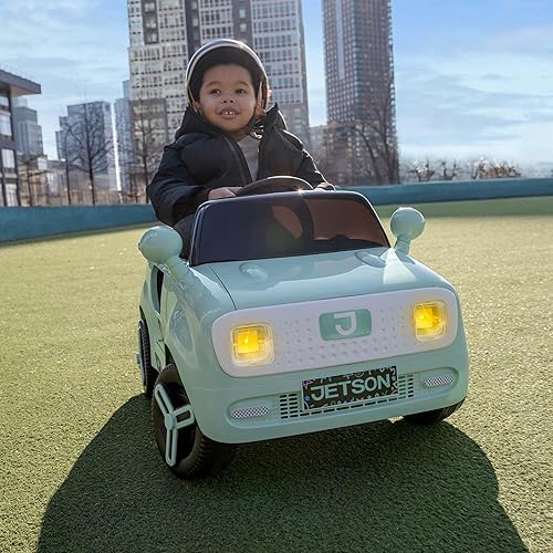 Miniatura 12 de Jetson Mako Kids Electric Motor Assist Push Car, 3 modos Empuje, conducción o control remoto, velocidad máxima de 3 mph, cinturón de seguridad,