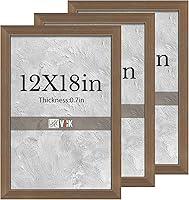 Vista 49 de VCK Juego de 3 portarretratos de 8 x 10 pulgadas, color roble beige, marco de fotos de madera maciza natural, exhibición de mesa o colgar en la pared