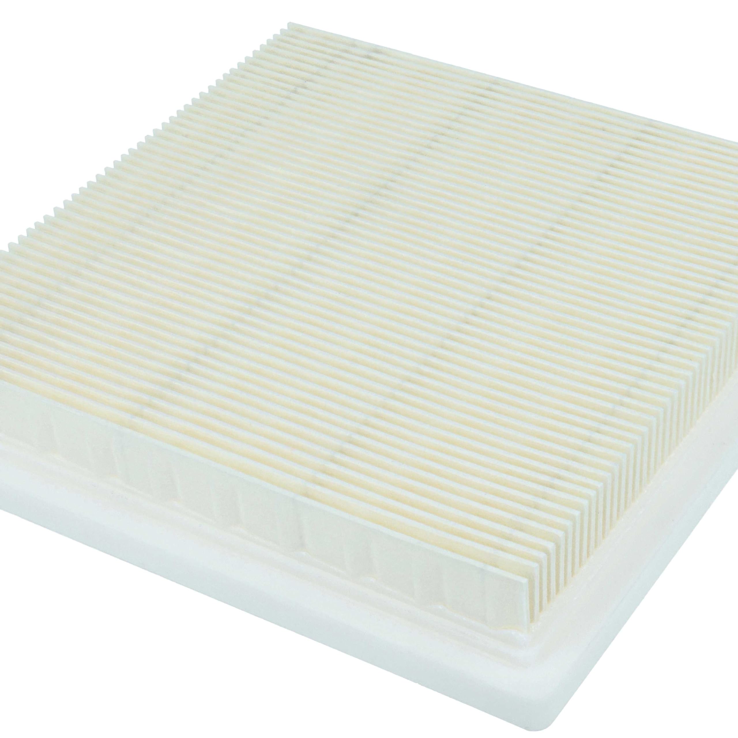 vhbw 3x Filtro plisado plano compatible con Bosch AdvancedVac 18V-8 aspiradora - Elemento filtrante