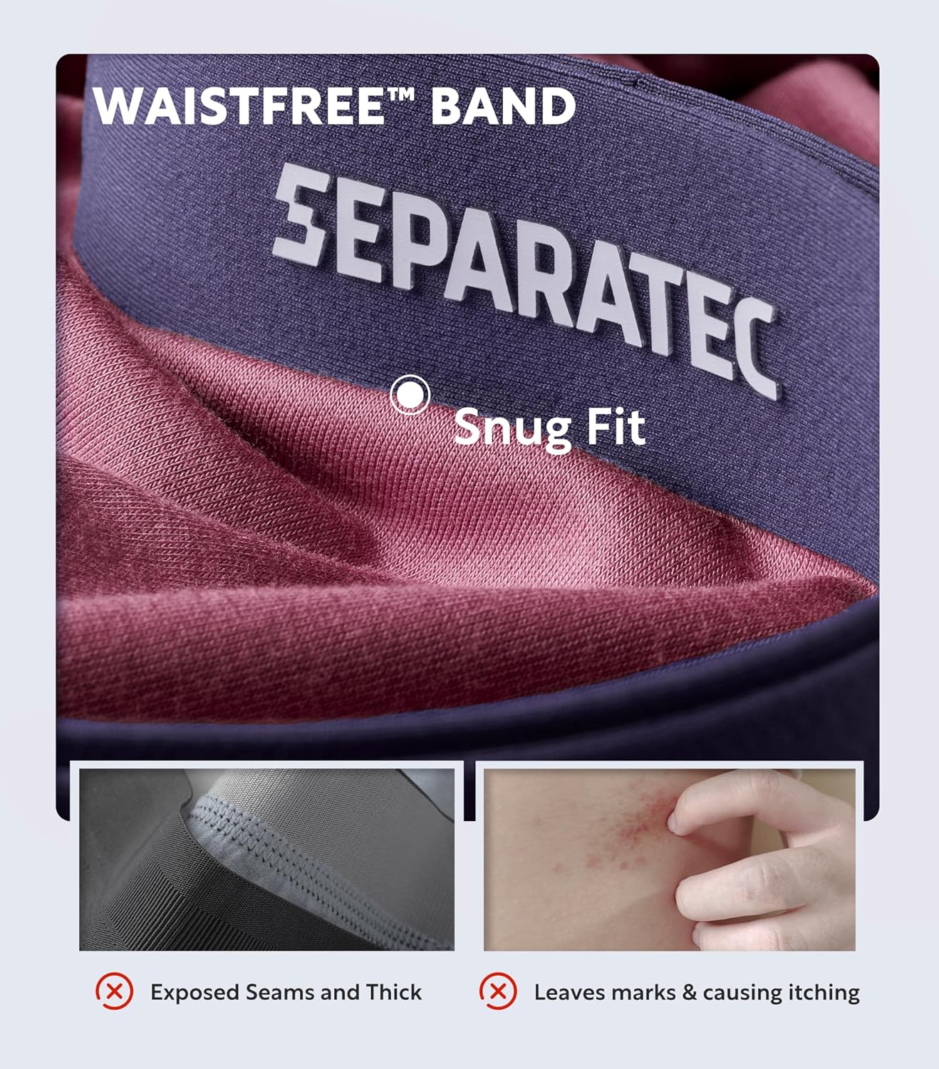 Separatec Mens Seamless Waistband Boxer Briefs Rayon Made from Bamboo Soft Breathable Underwear for Men 4 Pack - Image 3