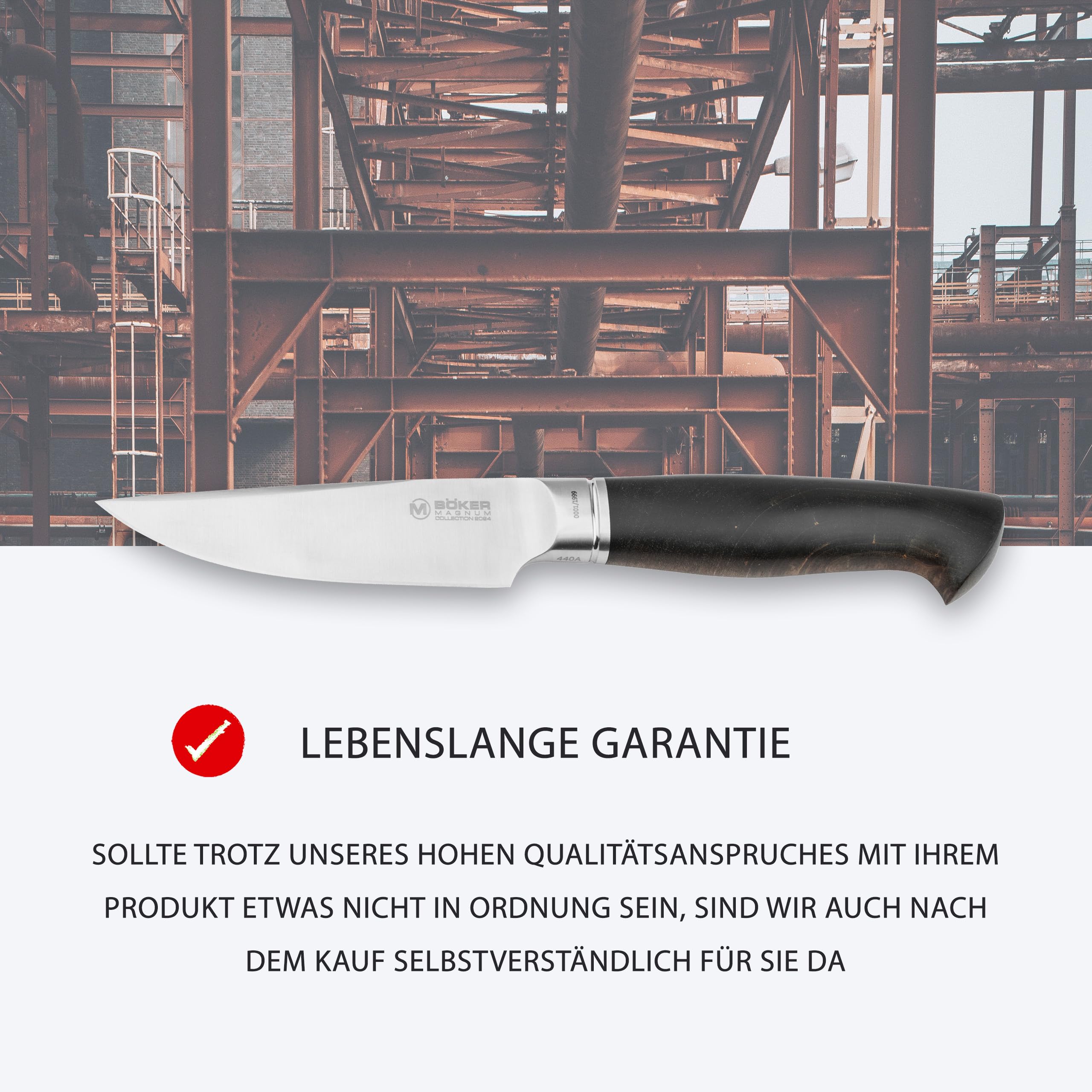 MAGNUM® Collection 2024 - Jagdmesser mit Holzgriff feststehend - Limited Edition Sammlermesser in Geschenkbox - Outdoormesser mit Lederscheide
