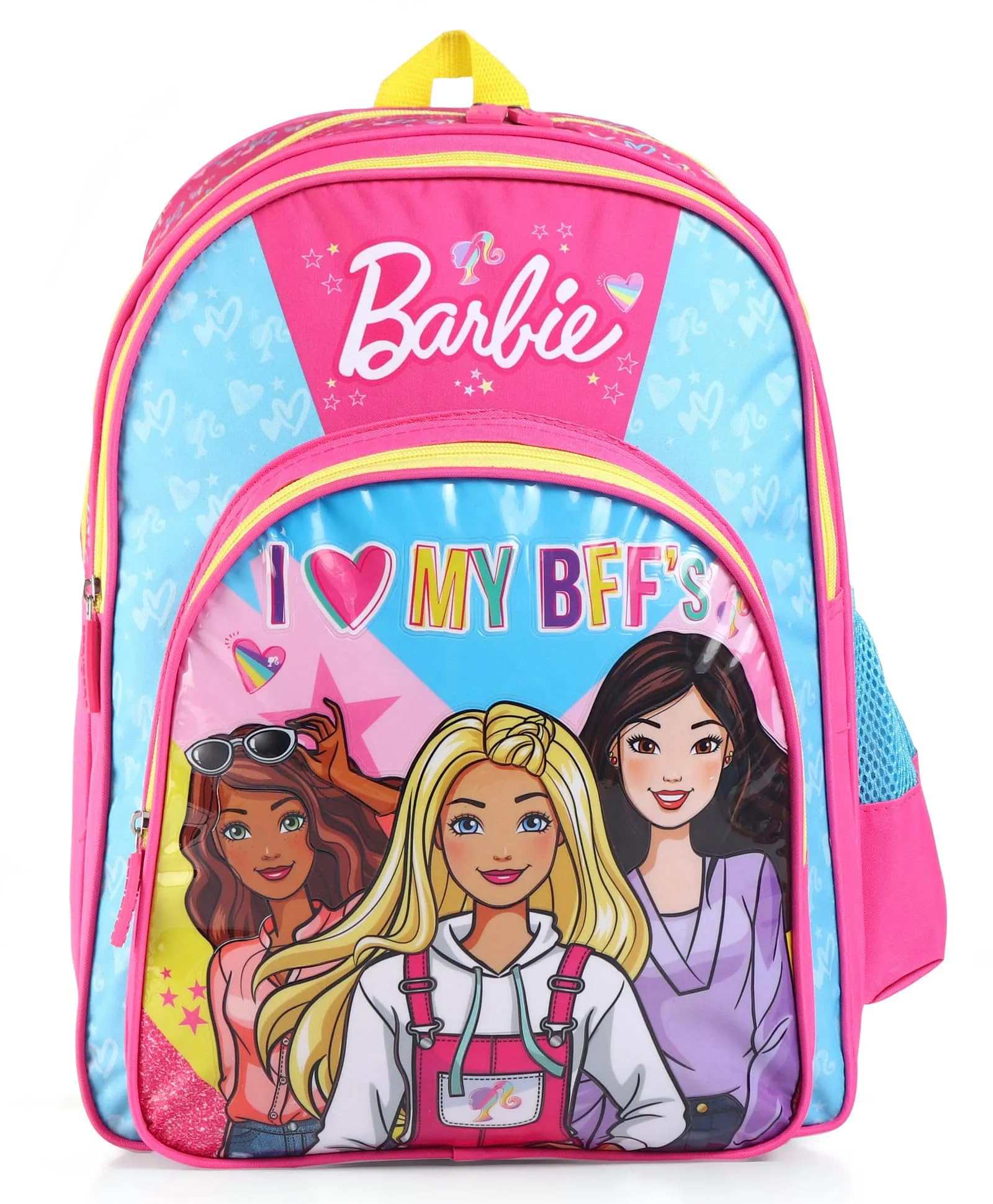 Barbie 14-Inch School Bag Trendy Backpack for Kids, Girls with Adjustable Straps, Cute Barbie Design 3 To 5 years Kids-image-7
