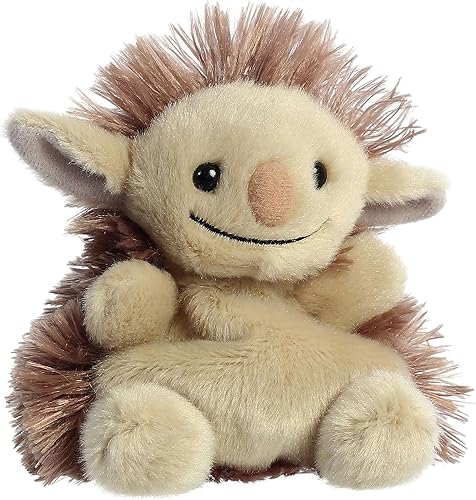 Miniatura 2 de Aurora® Adorable Palm Pals™ Flick Pukwudgie™ Animal de peluche, diversión de bolsillo, juego sobre la marcha, marrón, 5 pulgadas