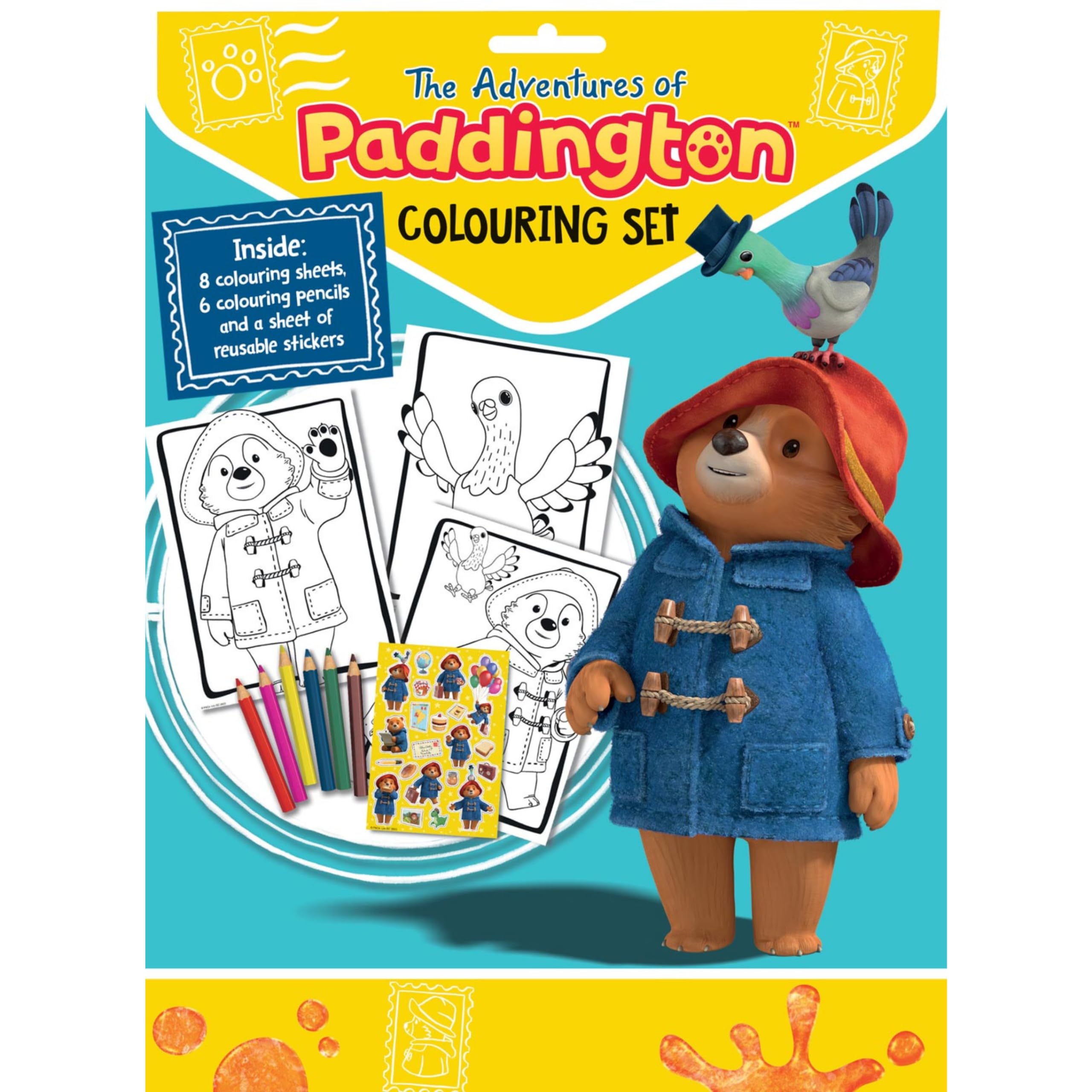 The Adventures of Paddington Bear Colouring Set, Multicolor, Medium