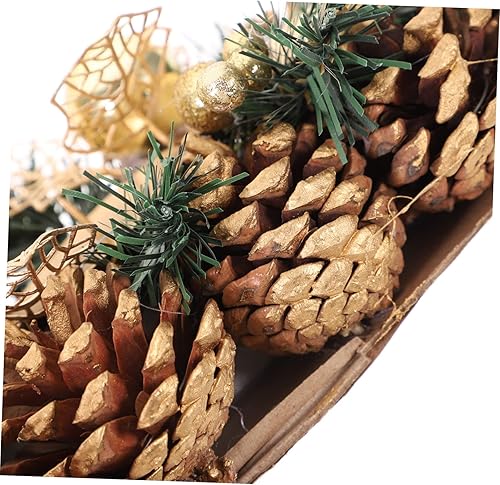 Miniatura 4 de Portavelas de cono de pino, velas de mesa, decoración para el hogar, guirnalda de Navidad, centros de mesa para comedor, candelabros votivos de