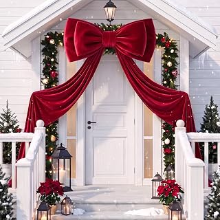Yinder Giant Burgundy Velvet Bow