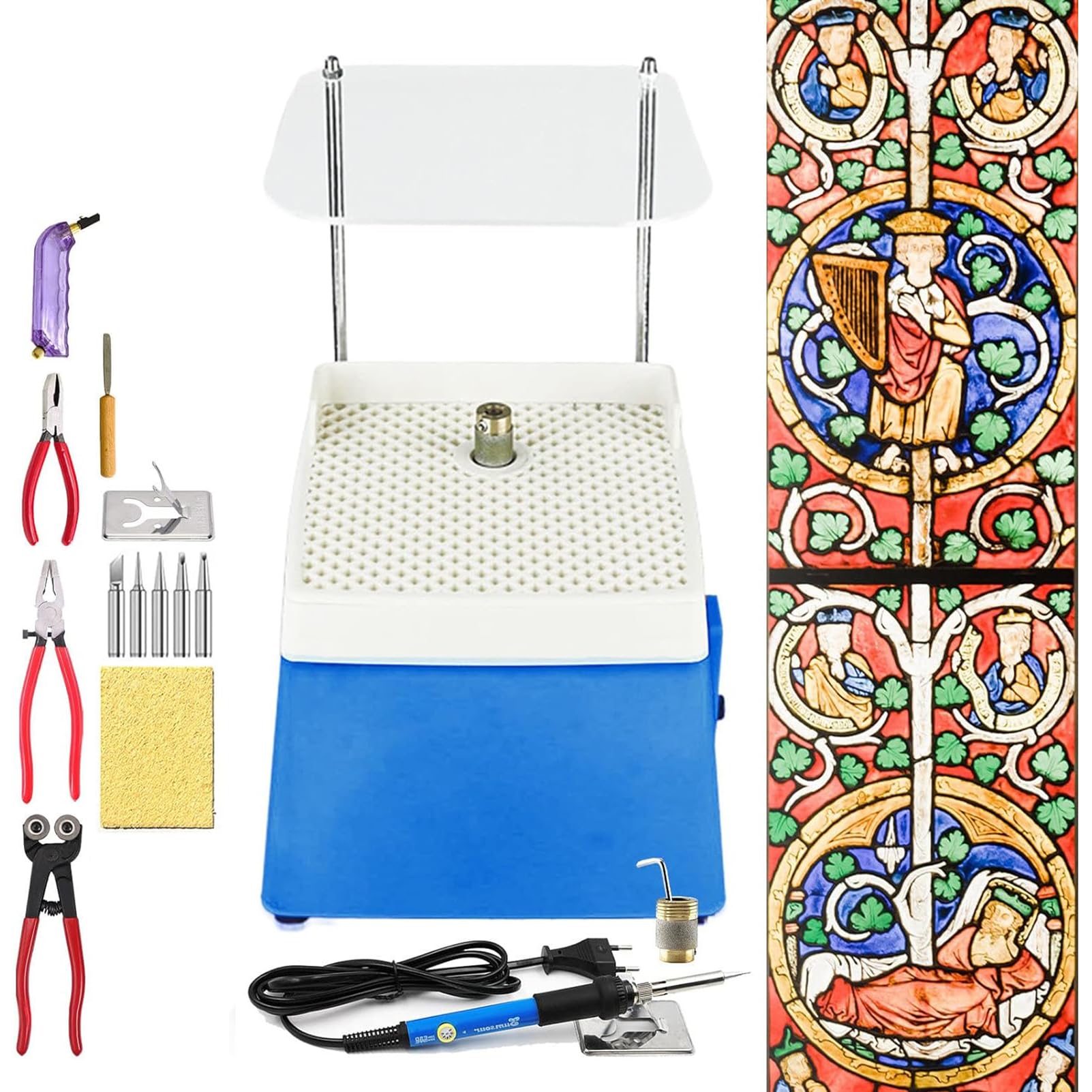 Molinillo de vidrio portátil con diamante y agua para herramientas de manualidades domésticas